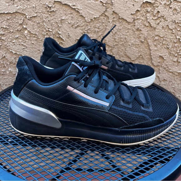 Puma Shoes Puma Black Clyde Hardwood Basketball Shoes Poshmark